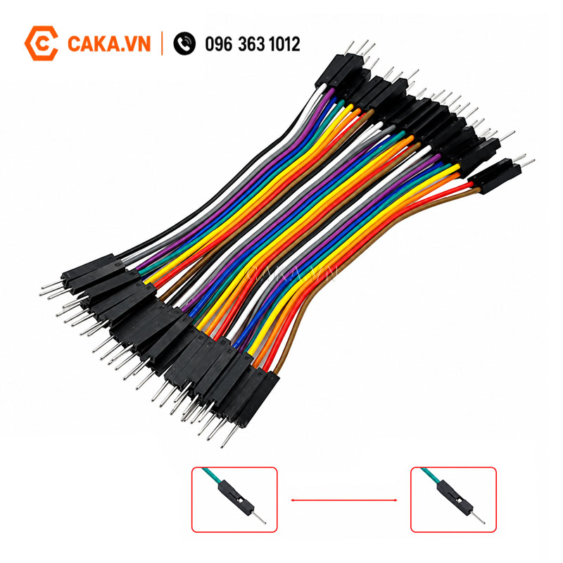 Dây Cắm Breadboard Đực Đực 10cm 40 Sợi