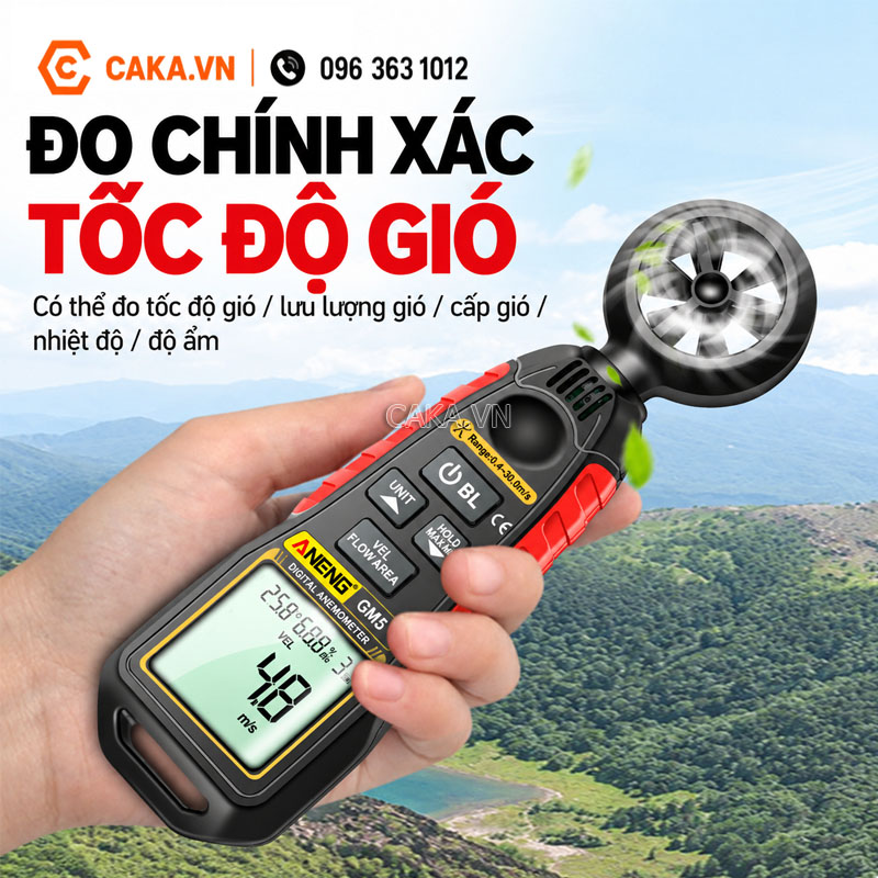 Máy đo tốc độ gió GN302 dải đo 0.4 đến 30m/s