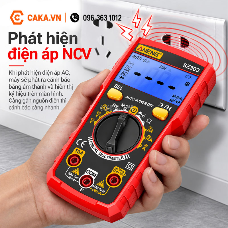 Đồng hồ vạn năng ANENG SZ303 tích hợp NCV
