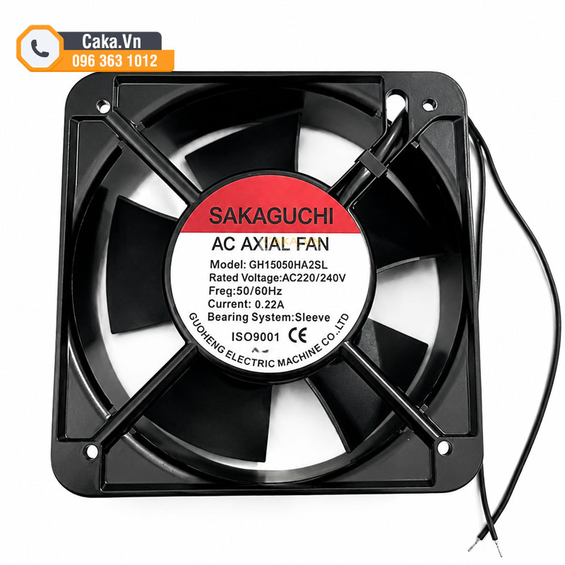 Quạt tản nhiệt Sakaguchi 150x150x50mm AC 220V 240V