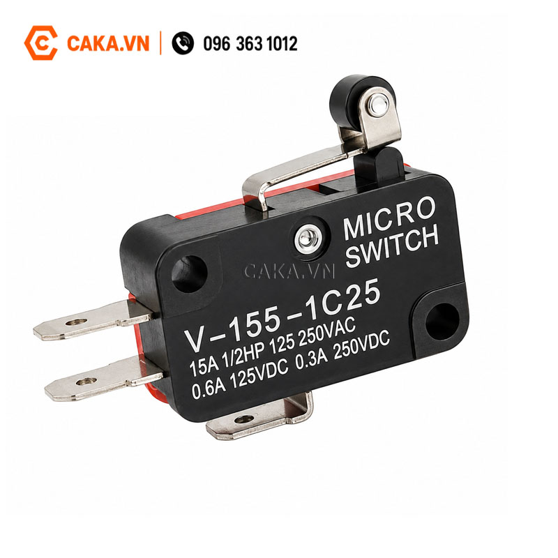 Công tắc hành trình V-155-1C25 16A 250V 3 chân