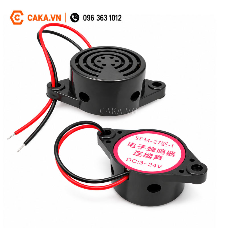 Còi Buzzer SFM-27 3-24VDC kêu ngắt quãng