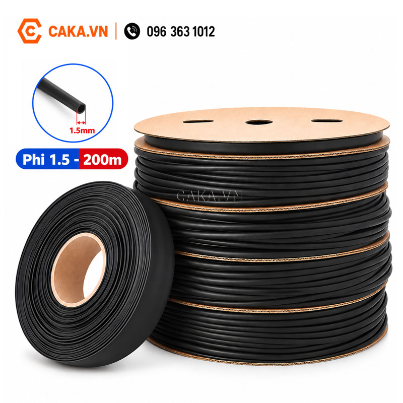 Ống co nhiệt 1.5mm cuộn 200m