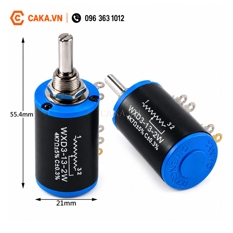 Chiết áp đa vòng WXD3-13 2W 4.7K