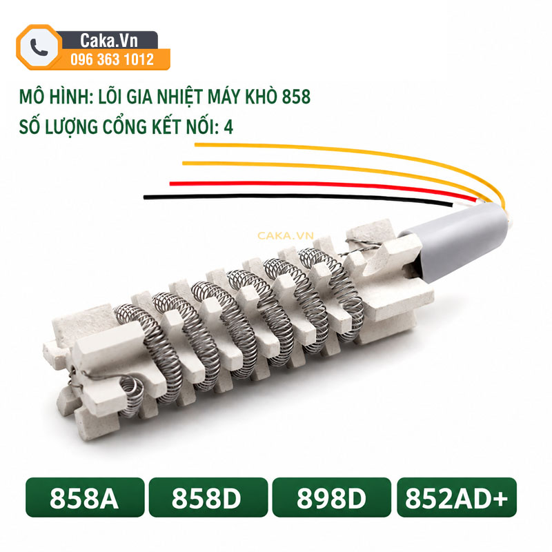 Lõi gia nhiệt máy khò 858D 4 dây