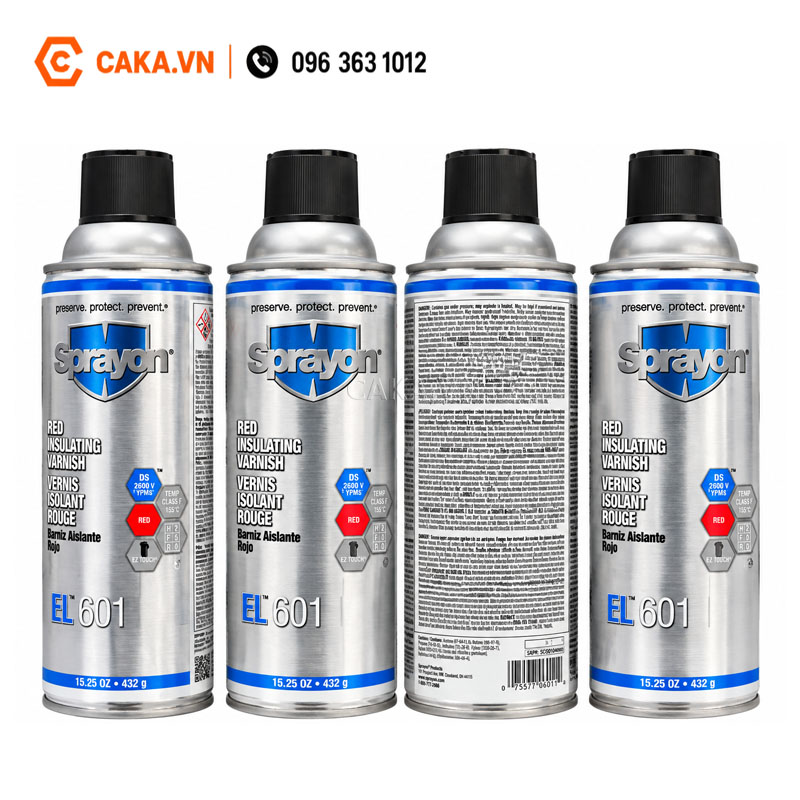 Vecni cách điện Sprayon EL601 chịu nhiệt 155°C