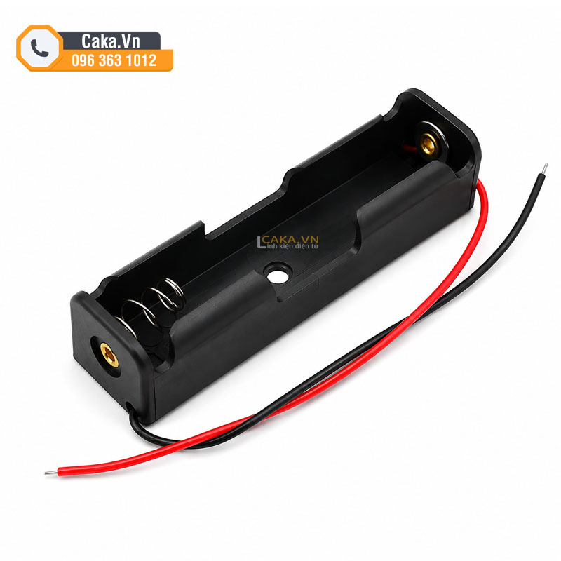Đế 1 pin 18650 có dây đỏ đen