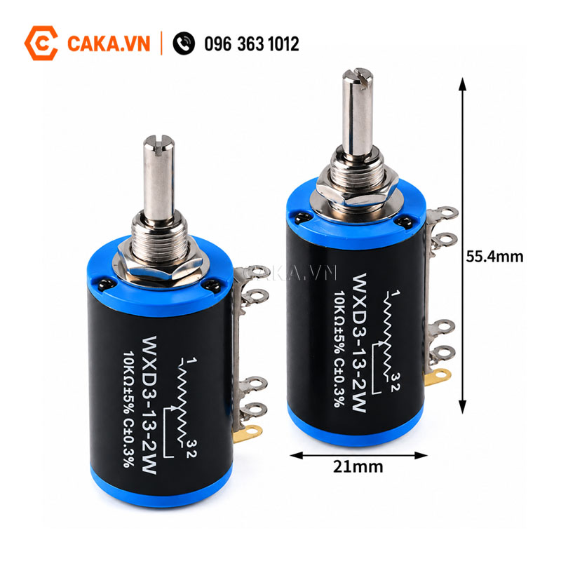 Chiết áp đa vòng WXD3-13 2W 10K