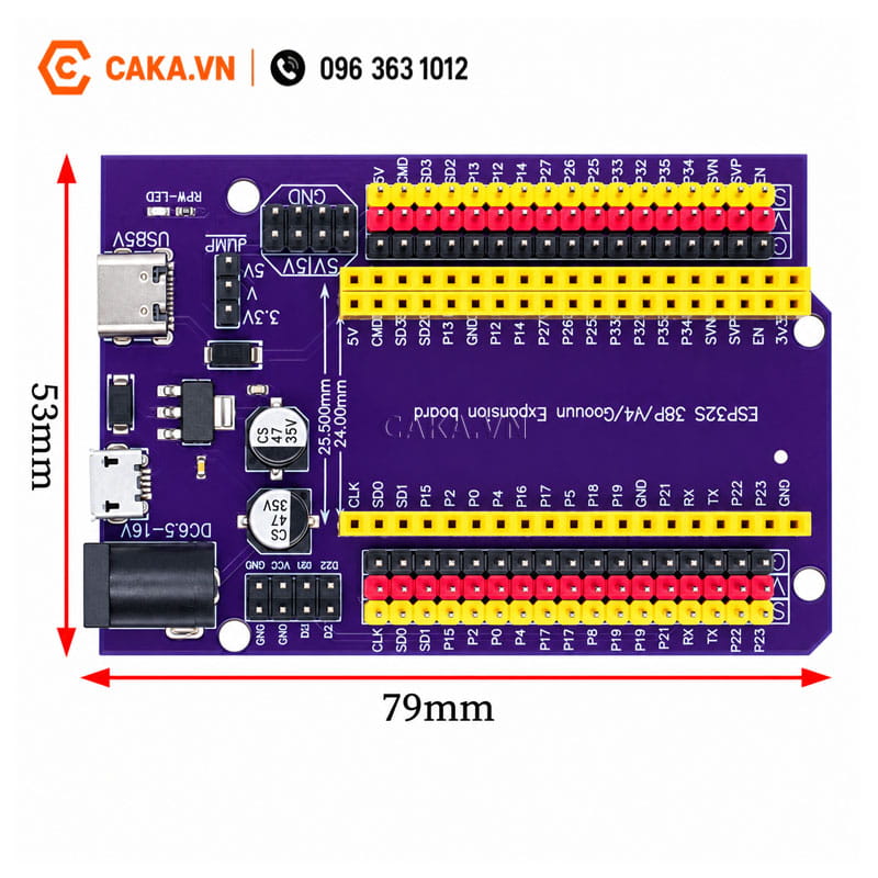 Board mở rộng chân kết nối ESP32