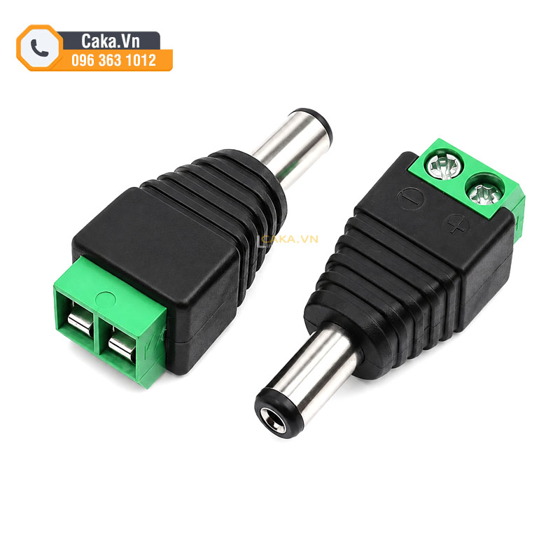 Đầu nối nguồn DC đực 5.5x2.1mm không cần hàn