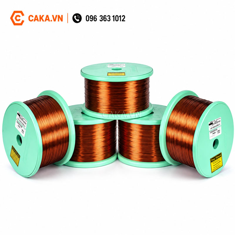 Dây đồng tráng men Hitachi Pacific chịu nhiệt 200°C dùng quấn cuộn dây