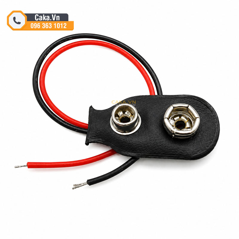 Đế pin 9V dây đỏ đen