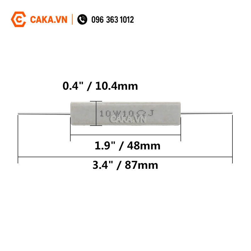 Điện trở xi măng công suất 10W