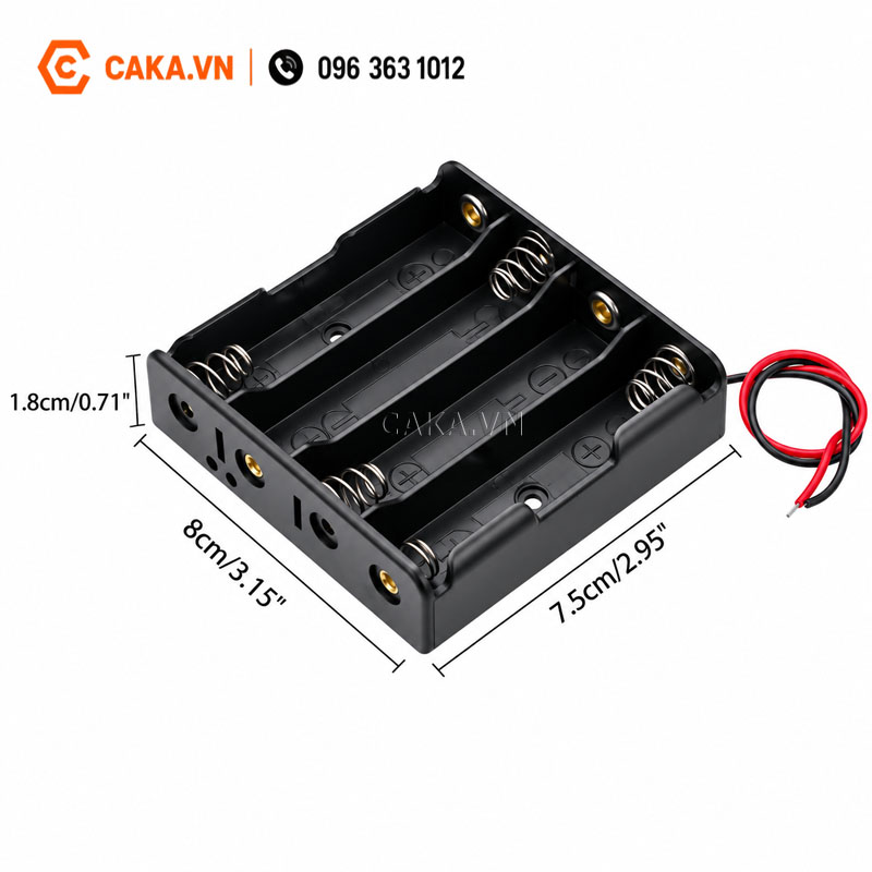 Hộp pin 18650 16.8V