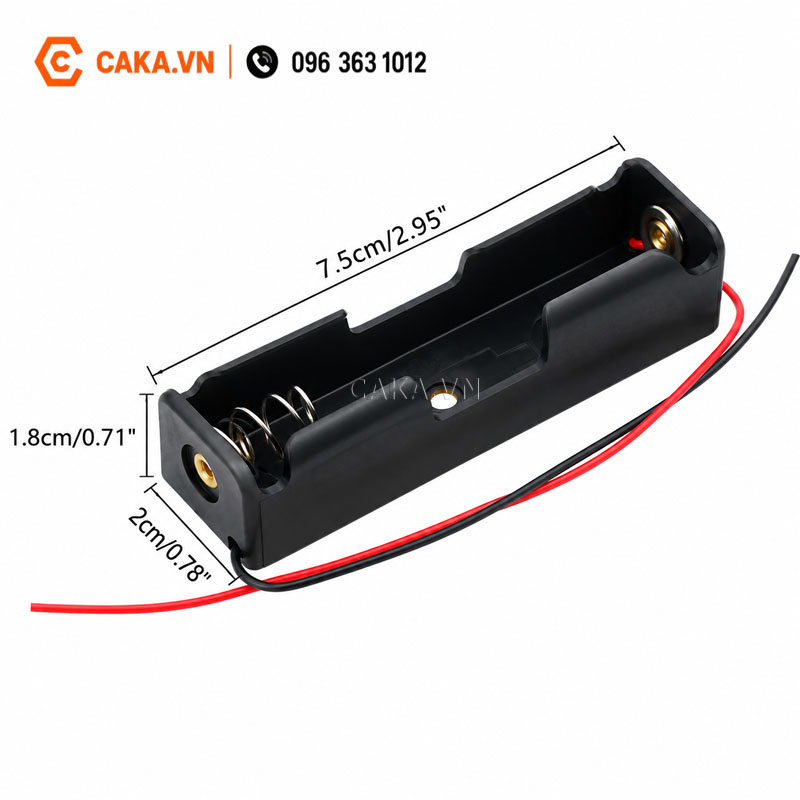 Hộp pin 18650 3.7V