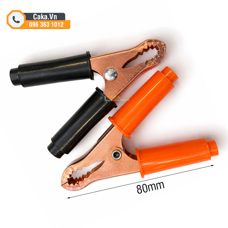 Kích thước kẹp bình ắc quy 50A dài 80mm