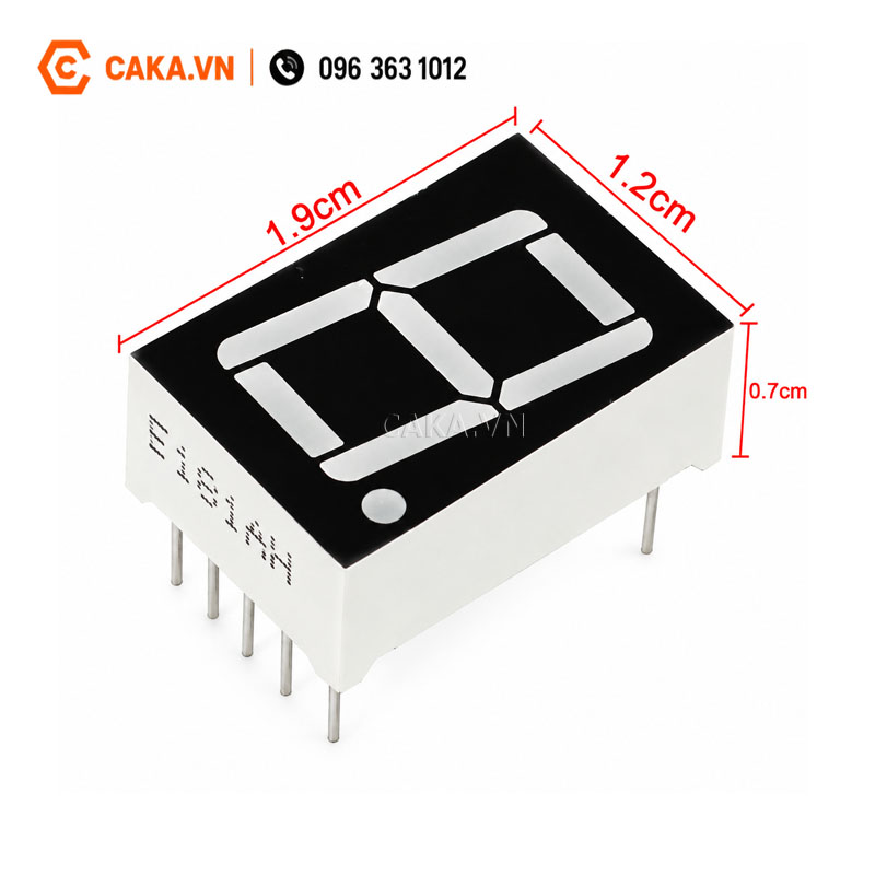 LED 7 đoạn 0.56 inch 1 số màu đỏ