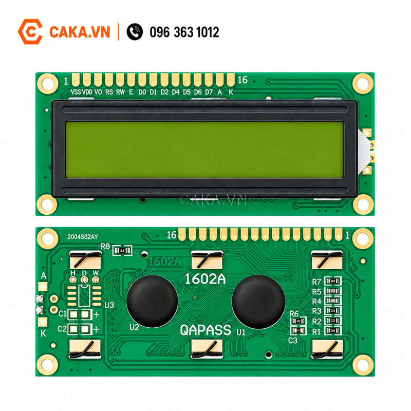 Màn hình LCD 1602 5V xanh lá