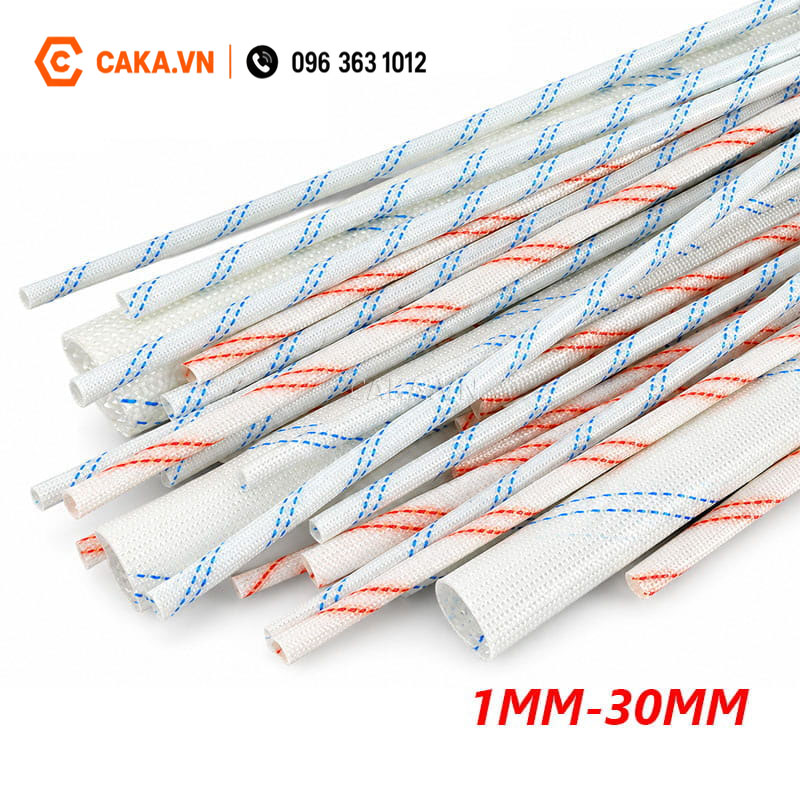Ống gen sợi thủy tinh cách điện 1.5KV 1-30mm