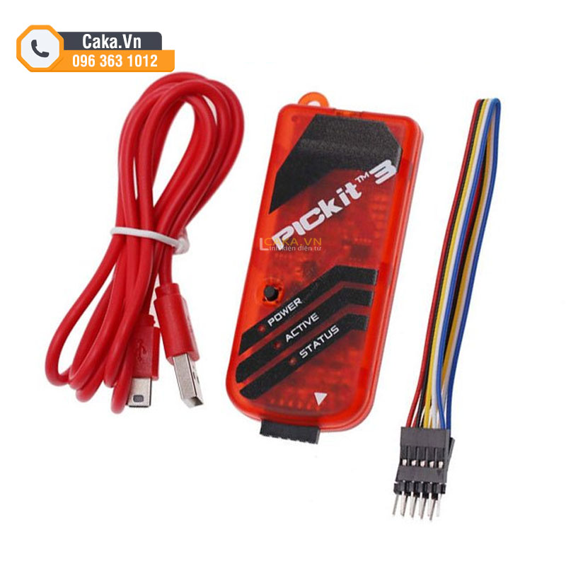 Bộ nạp PICkit 3 kèm cáp ICSP 6 chân dùng cho vi điều khiển PIC