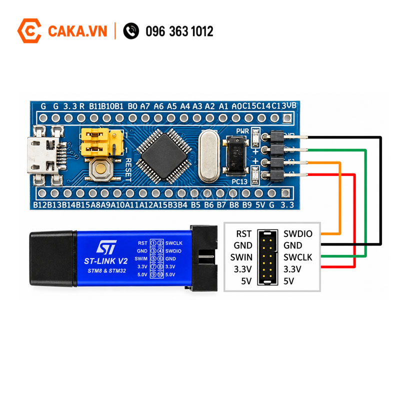 ST-Link V2 nạp và debug STM32 STM8