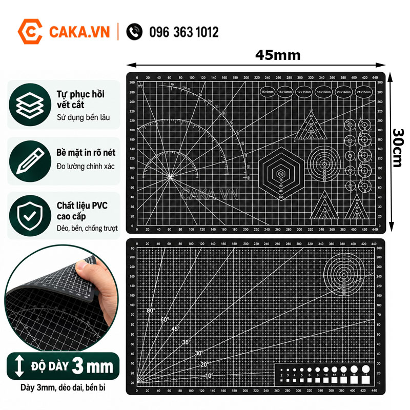 Thảm cắt giấy Cutting Mat khổ A3