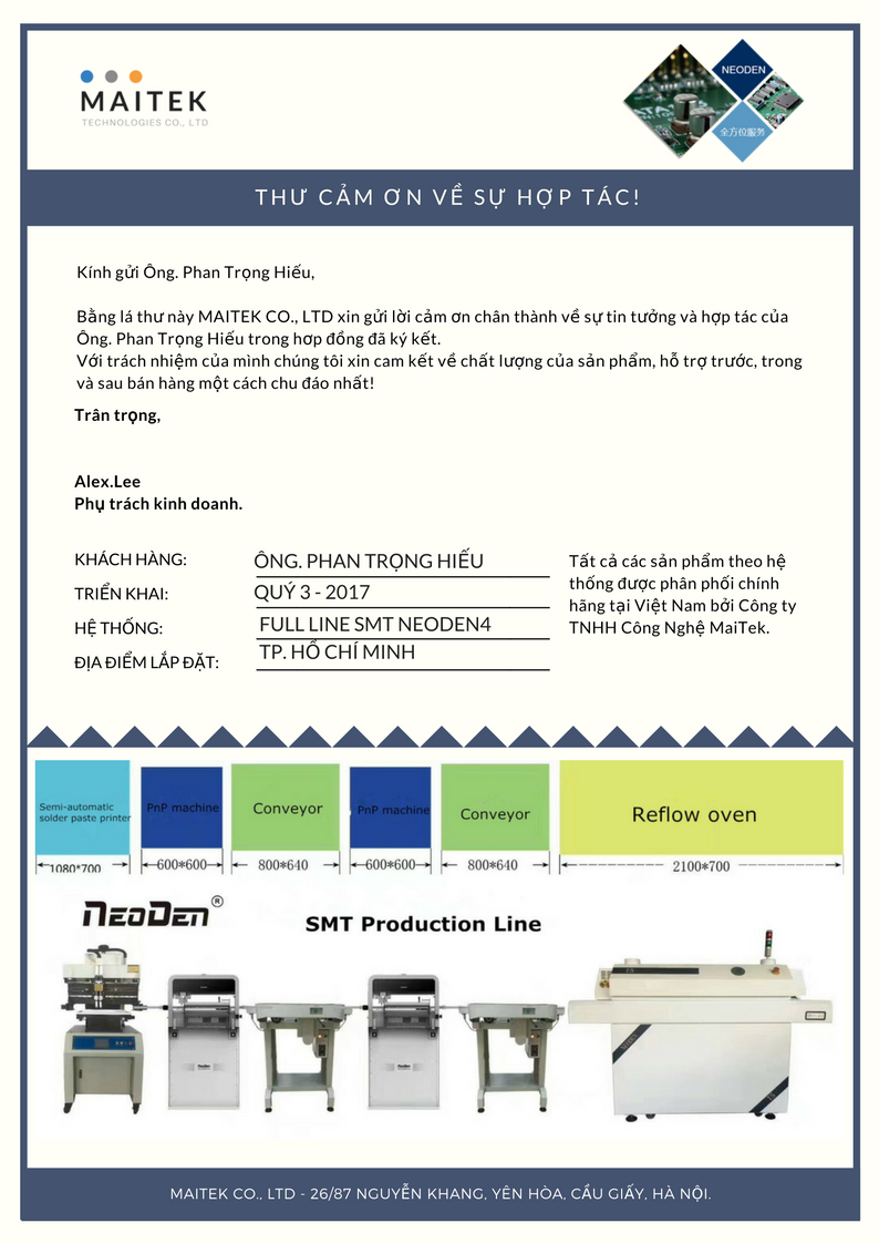 Triển khai hệ thống SMT tại Hồ Chí Minh