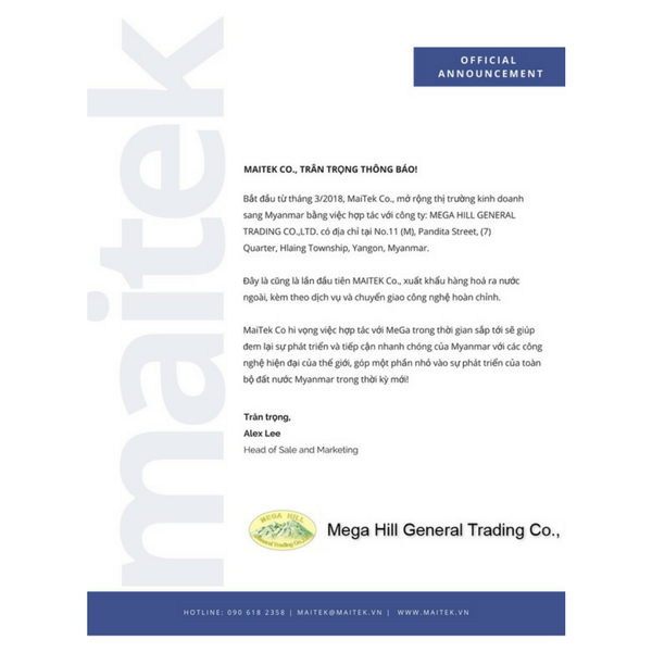 Phát triển kinh doanh thị trường Myanmar