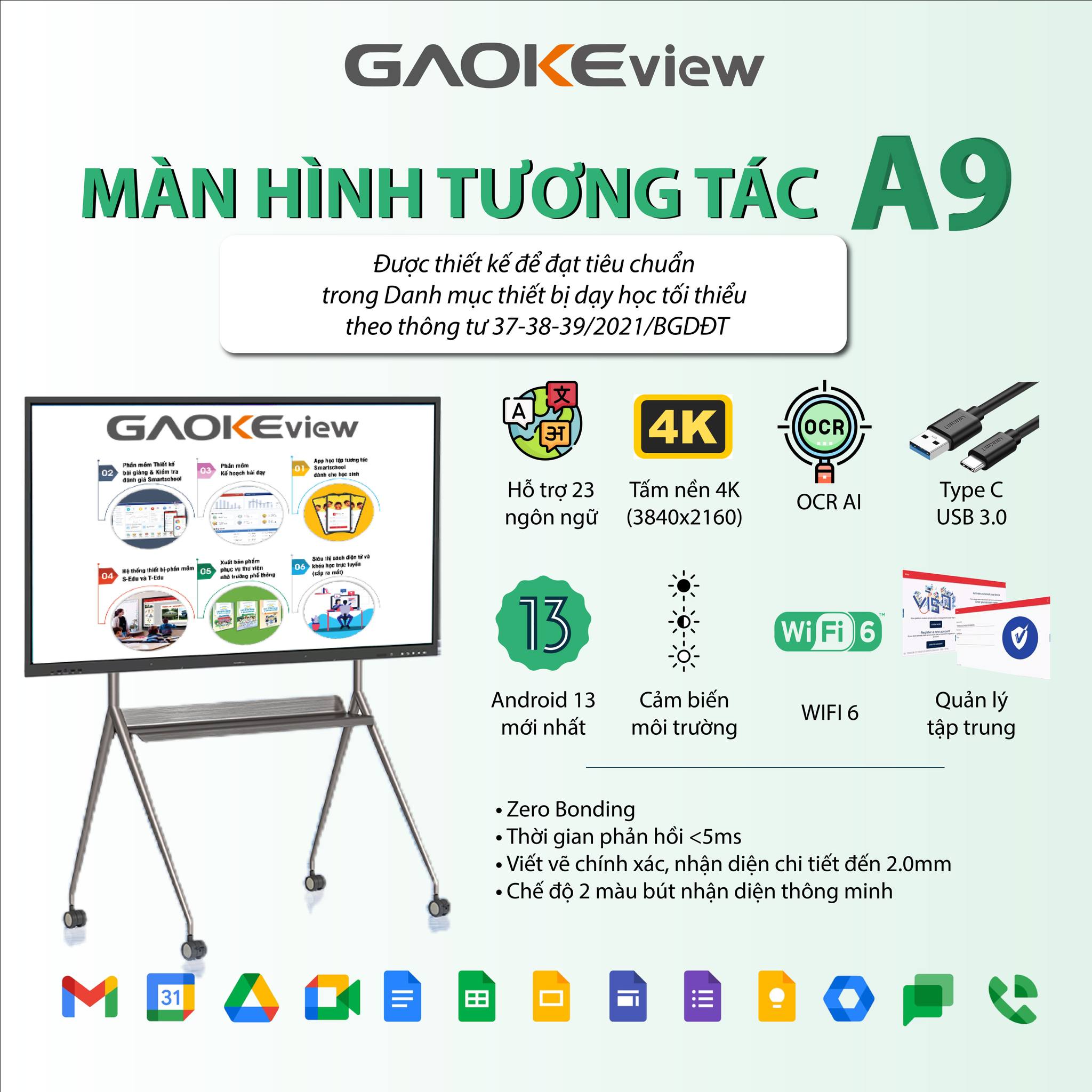 màn hình tương tác A9 GAOKEview