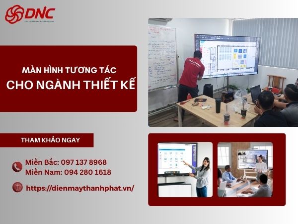 màn hình tương tác cho ngành thiết kế