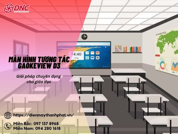 Màn hình tương tác Gaokeview D3 trong lớp học