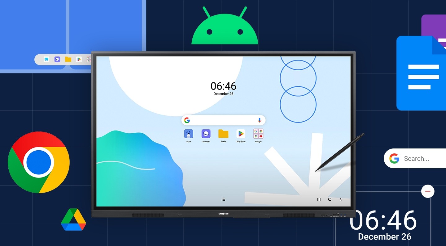 bảng tương tác Samsung WAD Android OS