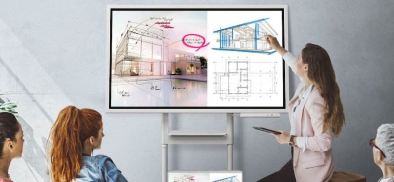 bảng tương tác samsung flip pro cho ngành nội thất 