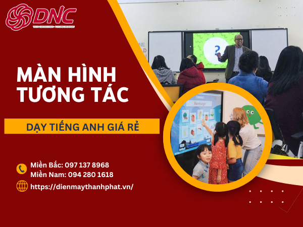 màn hình tương tác cho trung tâm tiếng anh 