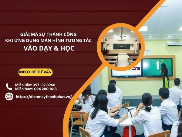 vai trò của màn hình tương tác trong lớp học