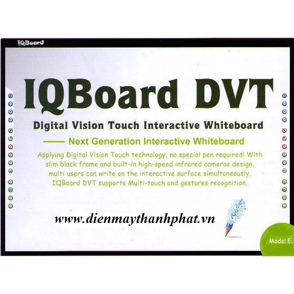 Bảng tương tác IQboard DVT Plus 92 inch 2 người dùng