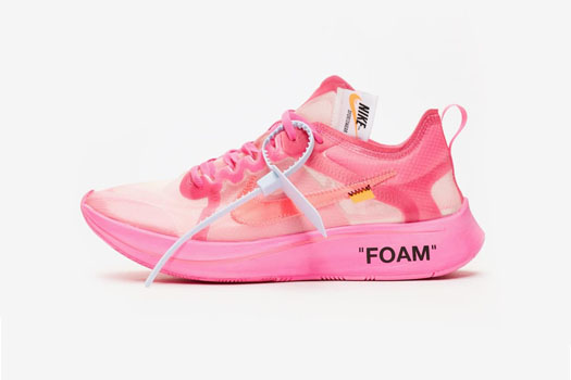 LỘ DIỆN OFF-WHITE x  NIKE ZOOM FLY VỚI PHỐI MÀU HỒNG CÁNH SEN