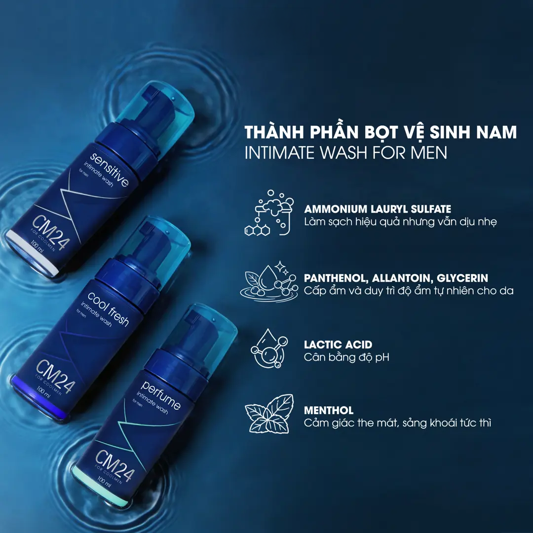 Bọt Vệ Sinh Nam CM24 Hương Nước Hoa 100 ml
