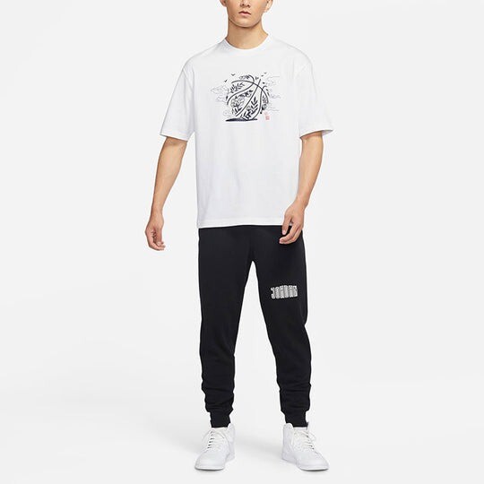 Áo Nike Air Jordan Printing T-Shirts "White"