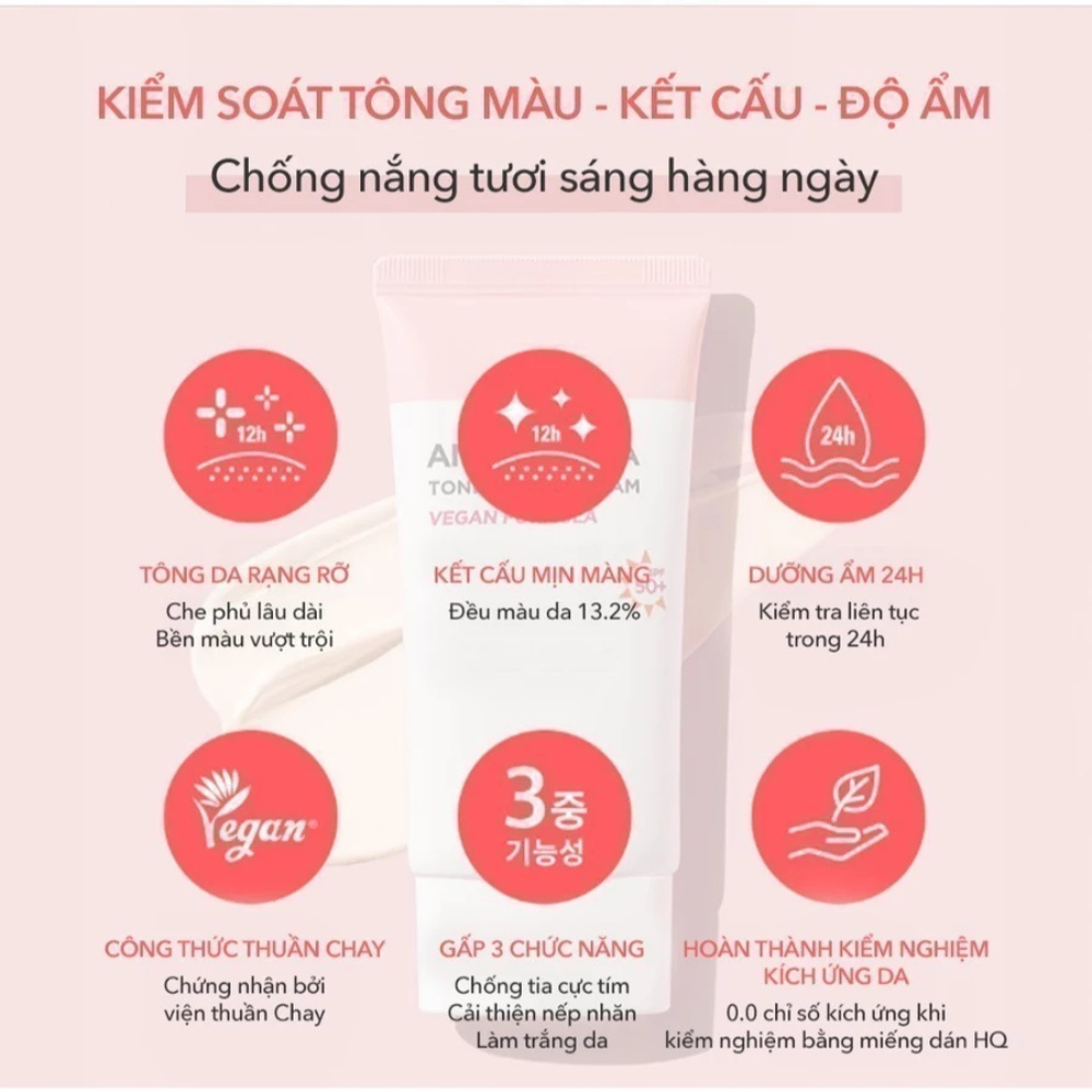 Kem chống nắng thuần chay Beyond Angel Aqua Tone-up Sun Cream 50ML