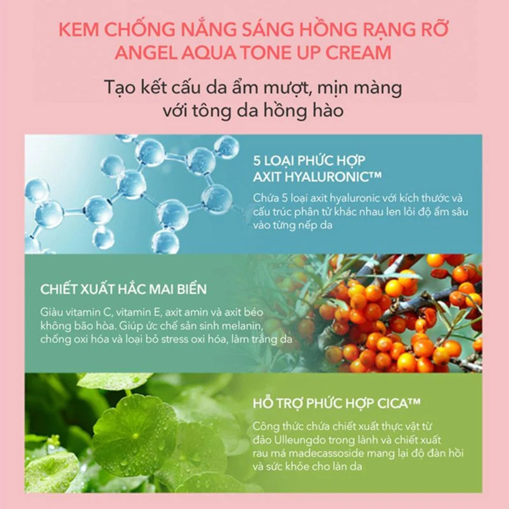 Kem chống nắng thuần chay Beyond Angel Aqua Tone-up Sun Cream 50ML
