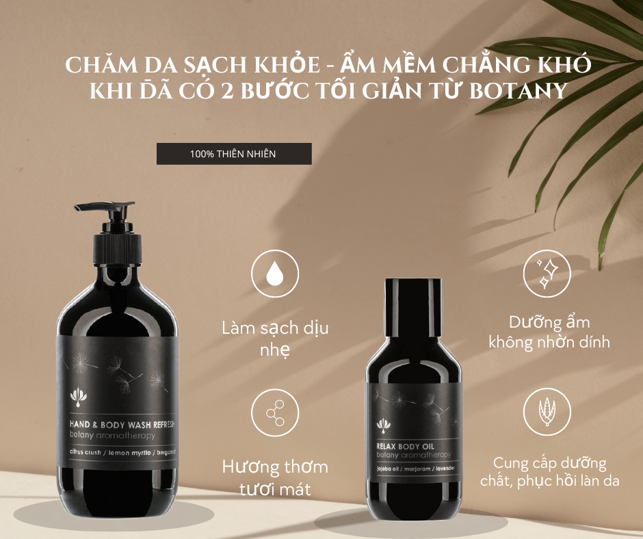 Sữa tắm Botany kháng viêm, sạch sâu 500ml