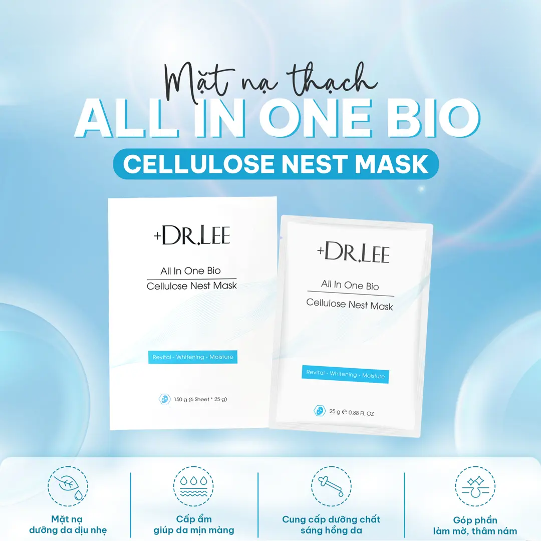 Mặt nạ thạch All In One Bio Cellulose Nest Mask +Dr.Lee