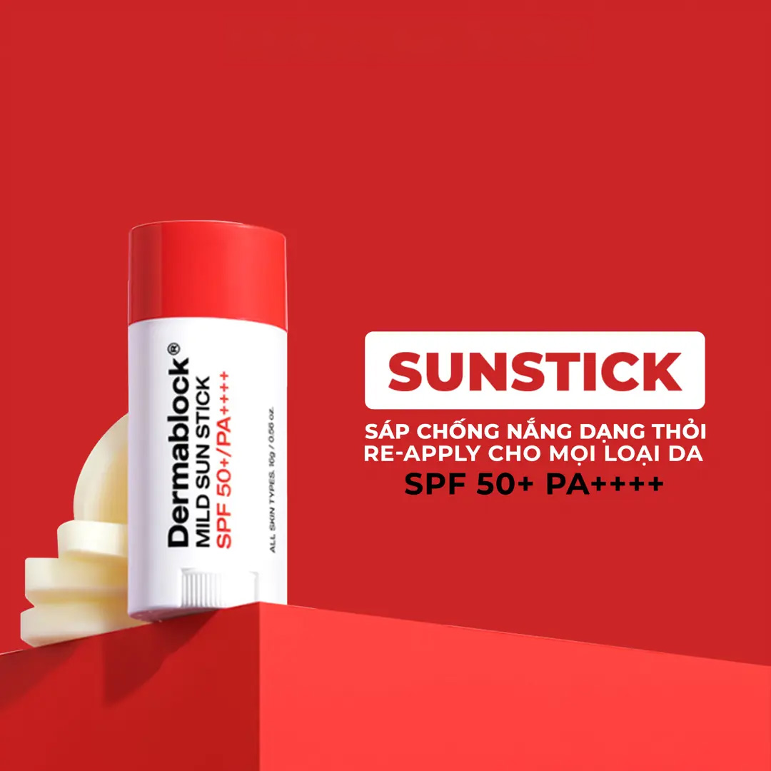 Sáp chống nắng Dermablock Mild Sun Stick SPF50+