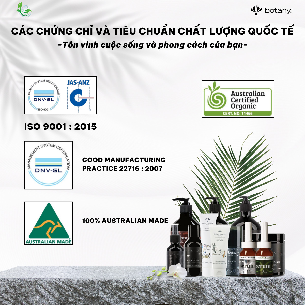 Kem dưỡng da tay Botany kháng viêm, sáng mịn 75g