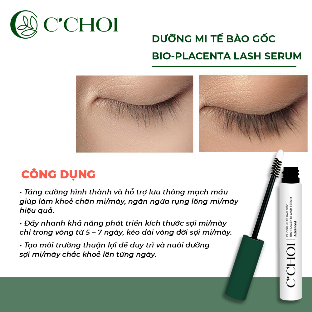 Dưỡng mi tế bào gốc C’Choi - Bio Placenta Lash Serum