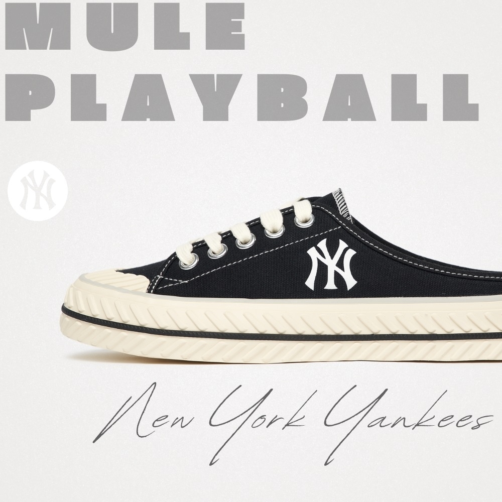 Giày MLB Mule Playball Origin New York Yankees Black