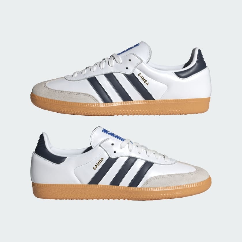 Giày Adidas Samba OG ”Cloud White/Night Indigo"