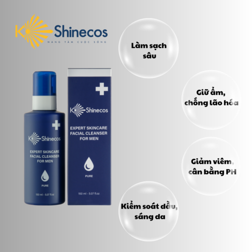 Sữa rửa mặt cho Nam K Shinecos (Expert Skincare Facial Cleanser For Men) 150ml