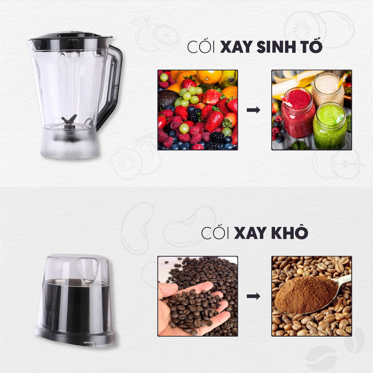 Máy Xay Ép Đa Năng 7 Trong 1 Mishio MK323